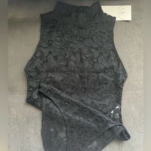 Zara Lace Turtle Neck Bodysuit
